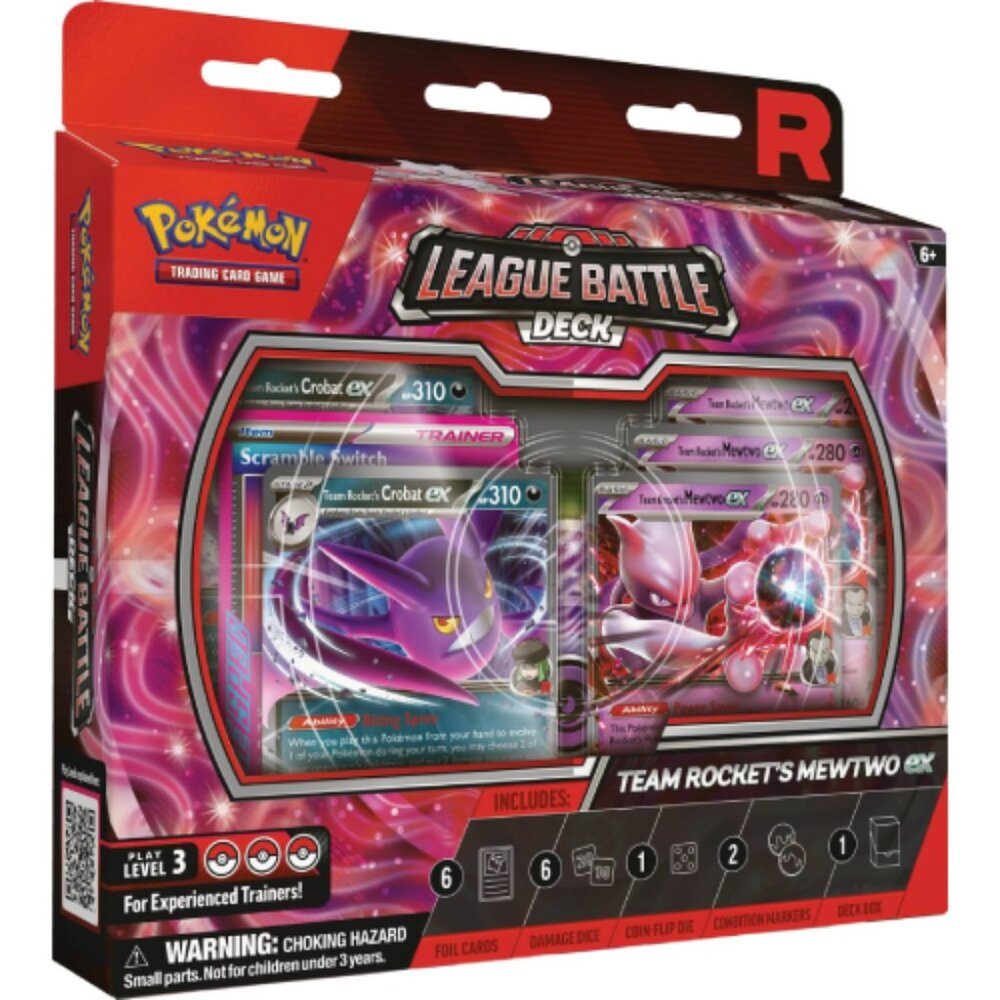 Team Rocket’s Mewtwo ex Pokemon League Battle Deck